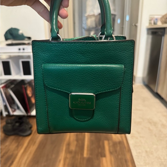 Coach Teal Mini Leather Bag - Picture 2 of 4